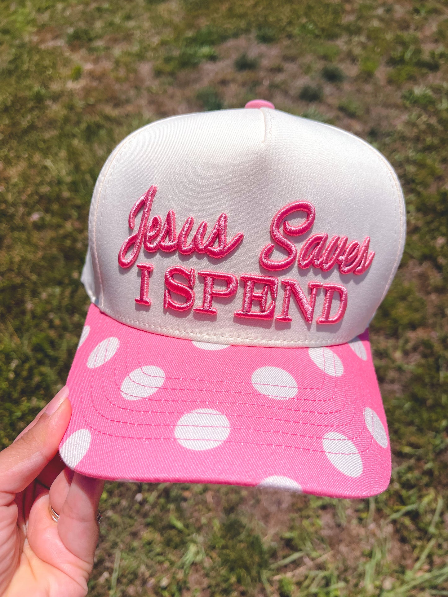 Jesus Saves I Spend Trucker Hat