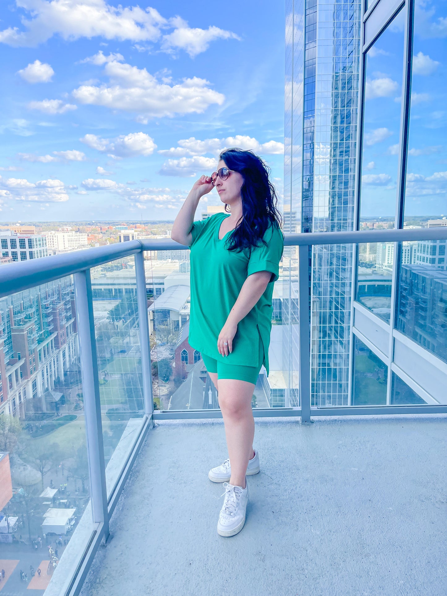 Buttery Kelly Green Biker Shorts Set