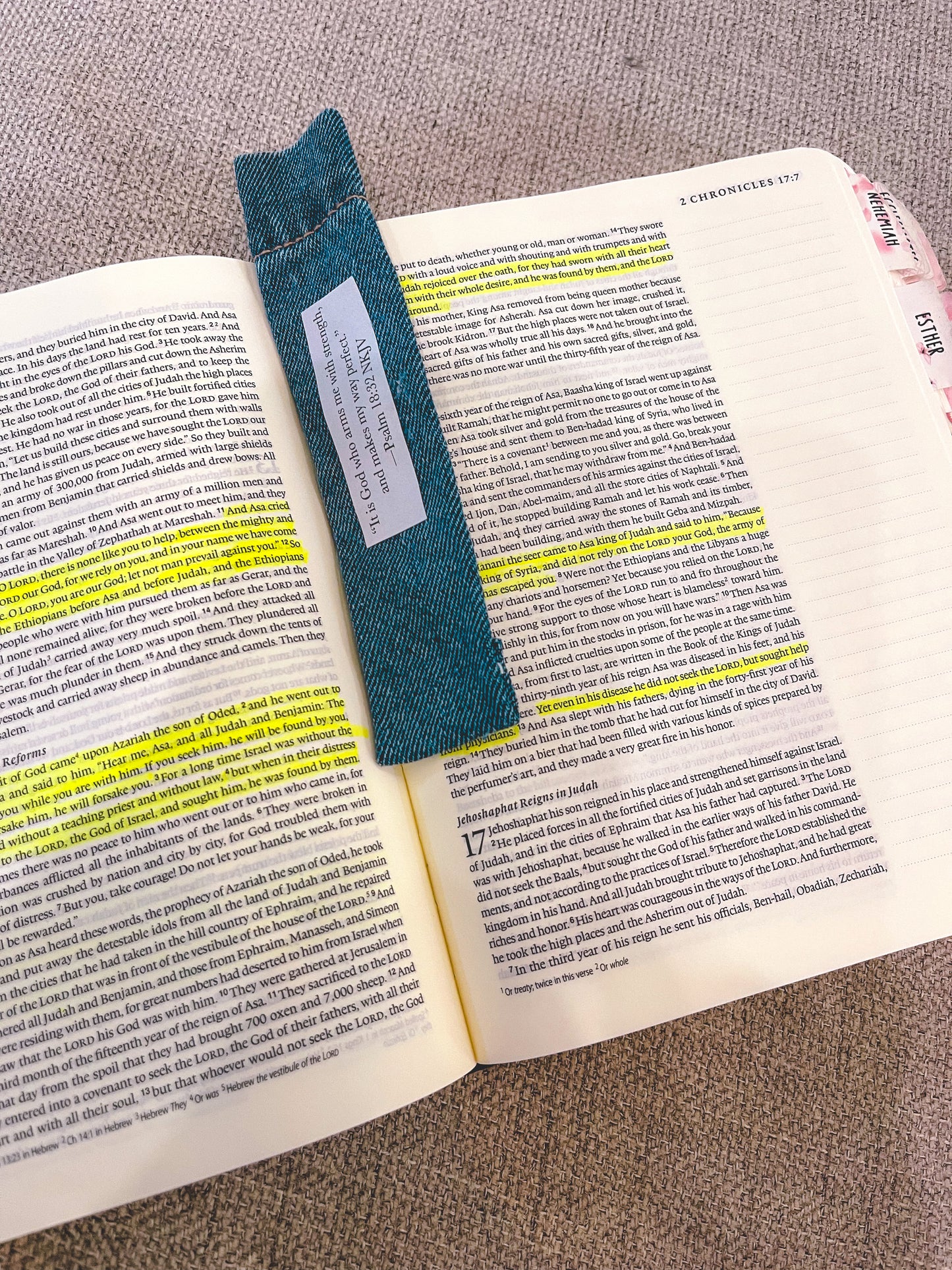 Denim Bookmark