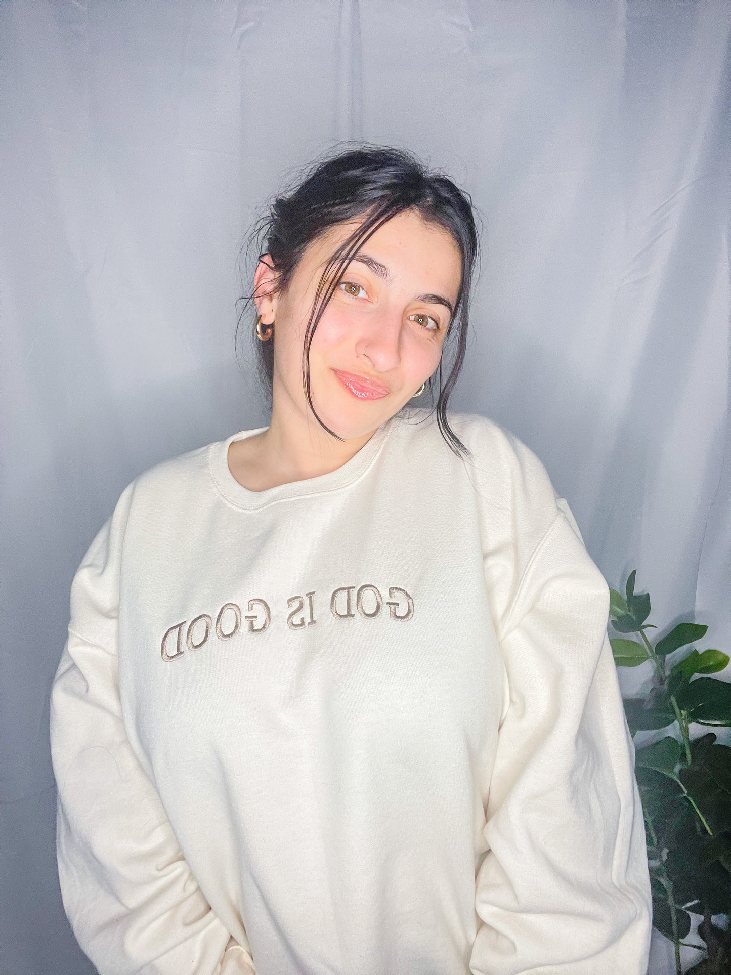 God is Good Sweatshirt - Cream