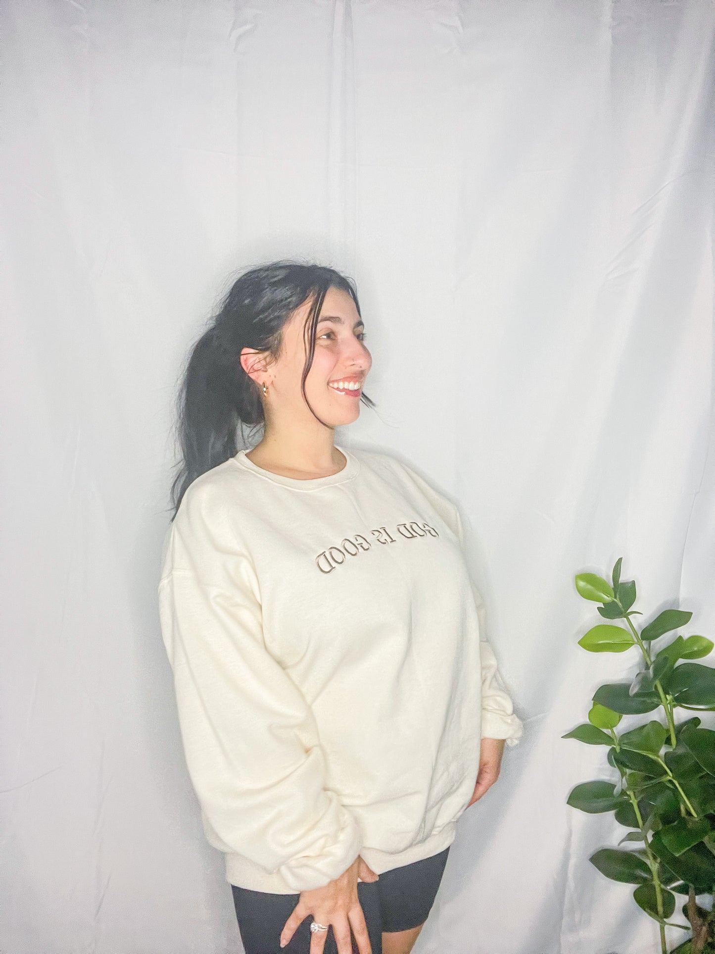 God is Good Sweatshirt - Cream