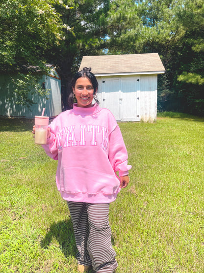 FAITH Pink Mockneck