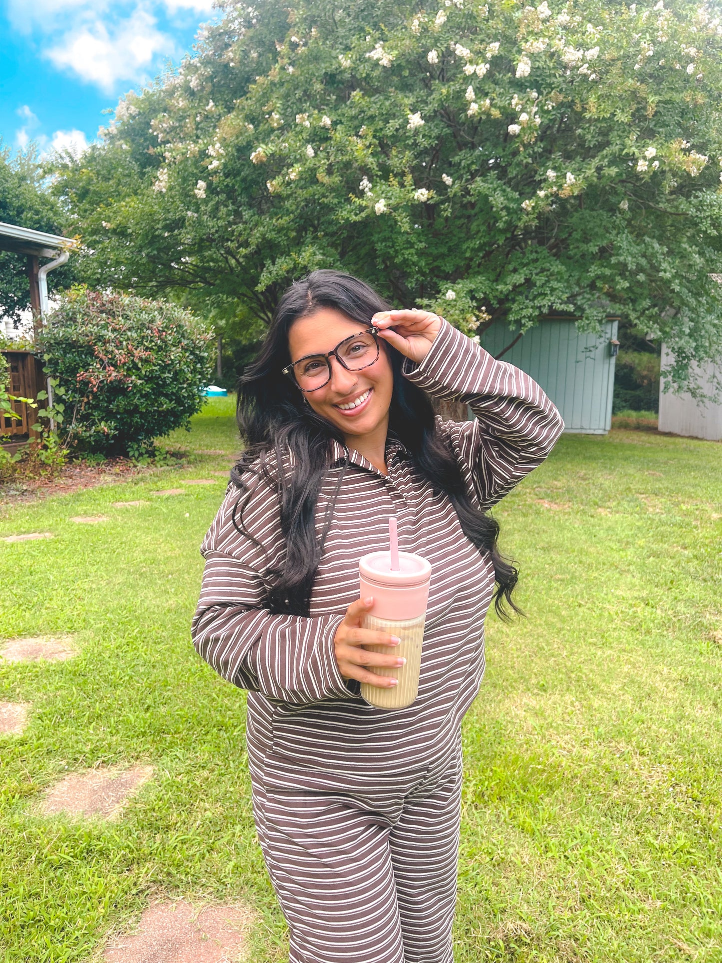 Cocoa Stripe Set