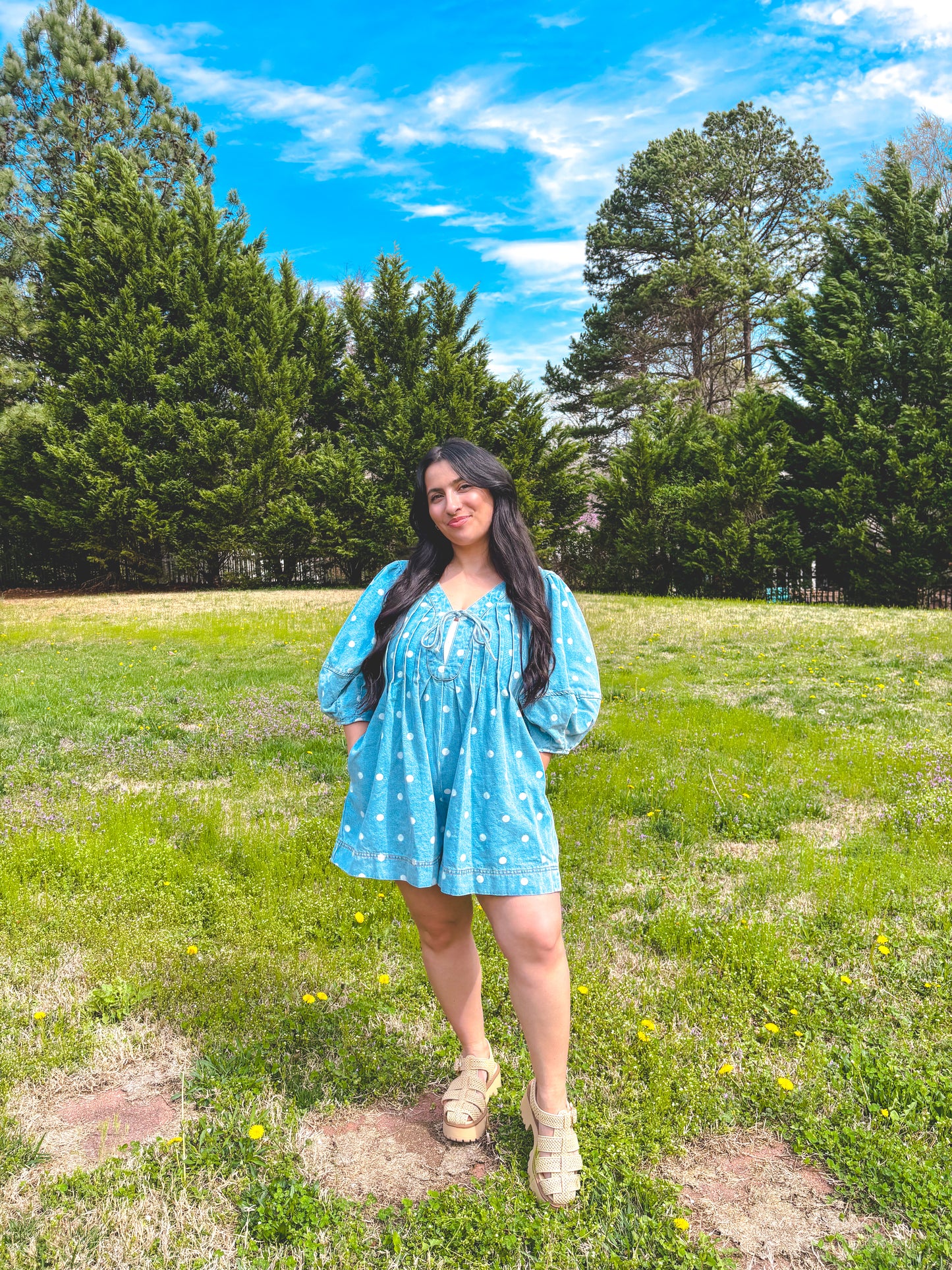 Pretty in Polka Dots Romper