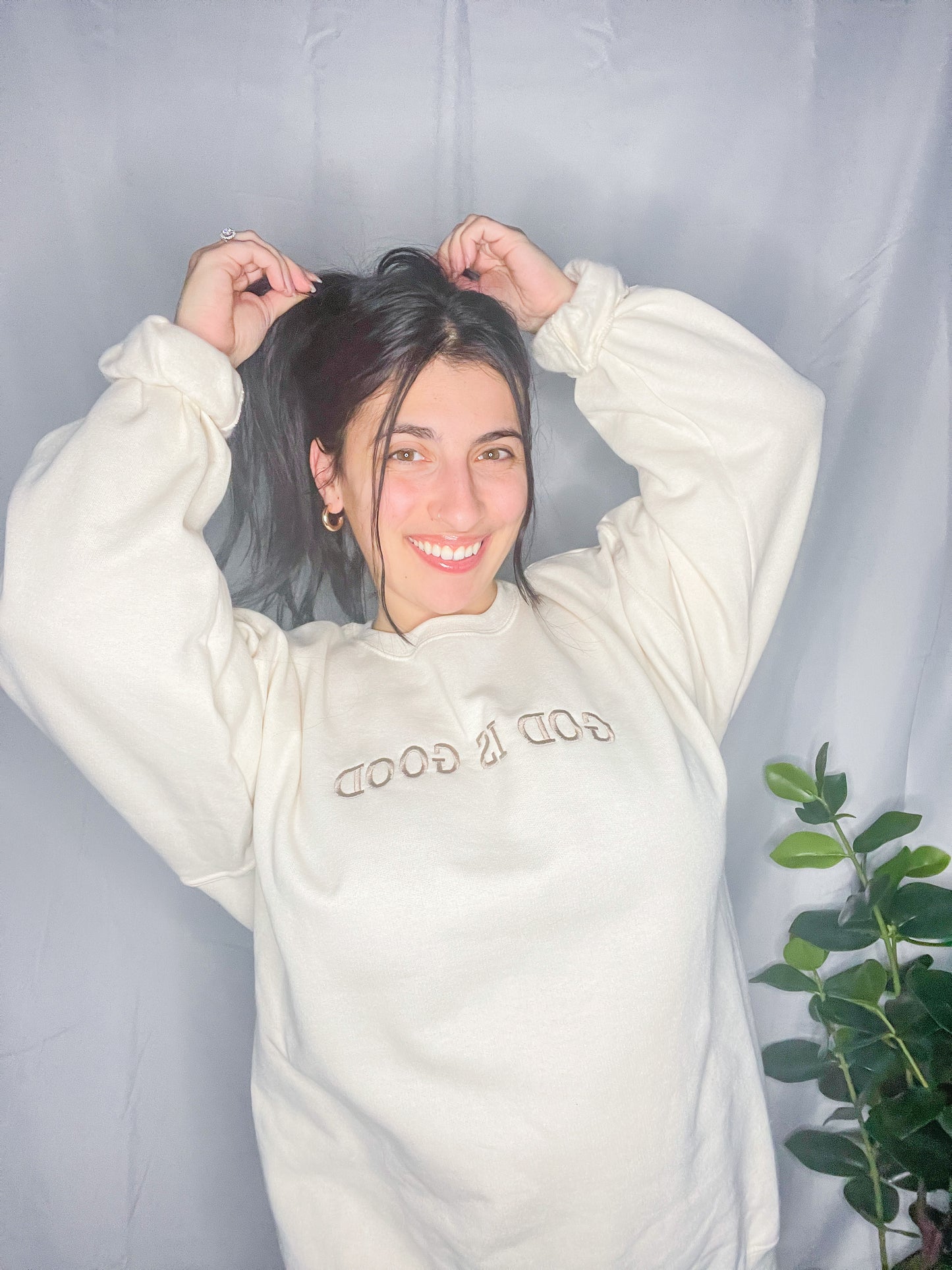 God is Good Sweatshirt - Cream