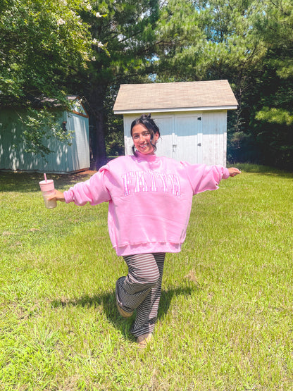 FAITH Pink Mockneck