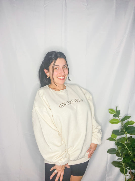 God is Good Sweatshirt - Cream