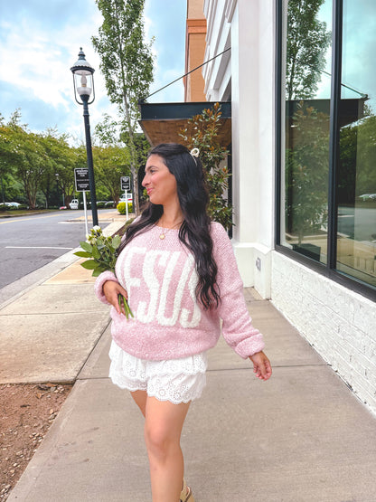 Jesus Knit Boatneck Sweater